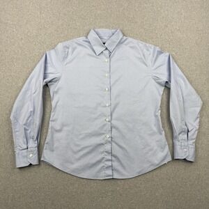 Brioni Shirt Womens 50 Blue Veniquattro Dress Shirt Long Sleeve Made In Italy